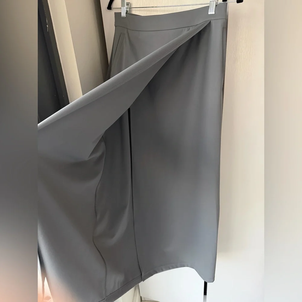 lululemon athletica Gray Maxi Skirt - Sleek Straight Silhouette - Picture 2 of 3